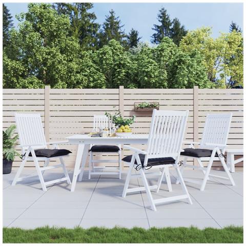 Cuscini Per Sedia 4 Pz Antracite 50x50x7 Cm Tessuto Oxford - Foto 8