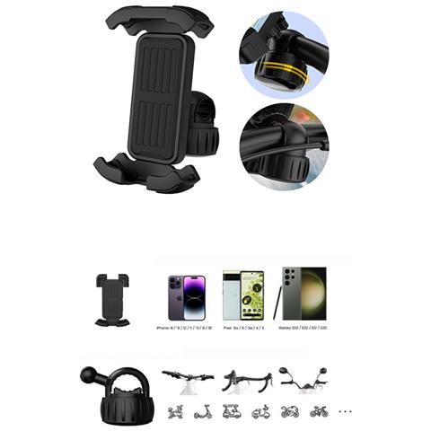 Supporto Per Telefono Da Bici Sicuro Con Design A Manopola Brevettato - Foto 4