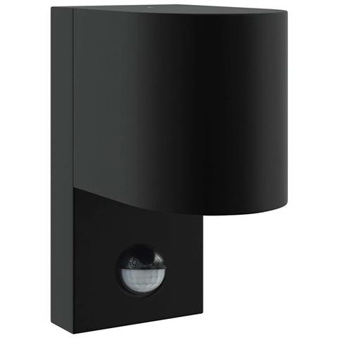 Lampade da Parete da Esterno con Sensore Nero Acciaio Inossidabile IP44 - Foto 1