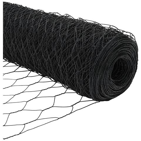 Recinzione Esagonale  Grigio 1,5x50 m Acciaio, Pali per Recinzione  13 pcs Verde Ø32 mm 200 cm Acciaio Zincato - Foto 9