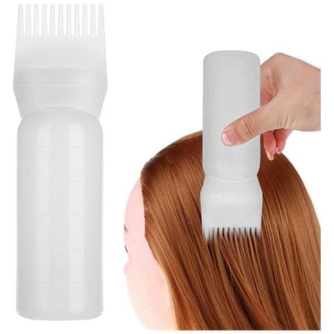 Flacone Con Applicatore Per Olio Per Capelli 160 Ml Bianco 2 Pezzi - Foto 6