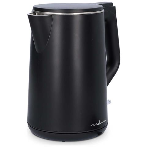 Bollitore Elettrico In Plastica Da 1,5l 2200w Rotante Con Controller Strix, Nero - Foto 5