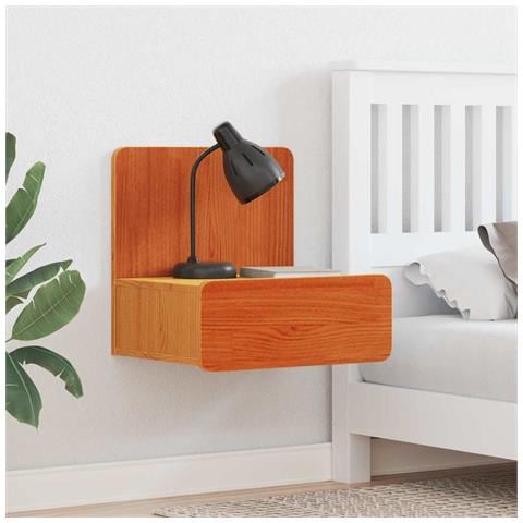 Comodino Cera marrone 44 x 32.5 x 40 cm Legno di pino massello - Foto 2