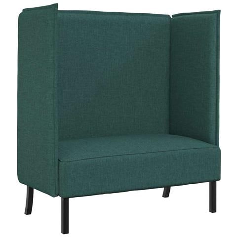 Divano alto Verde scuro 109 x 56 x 121 cm Tessuto - Foto 1