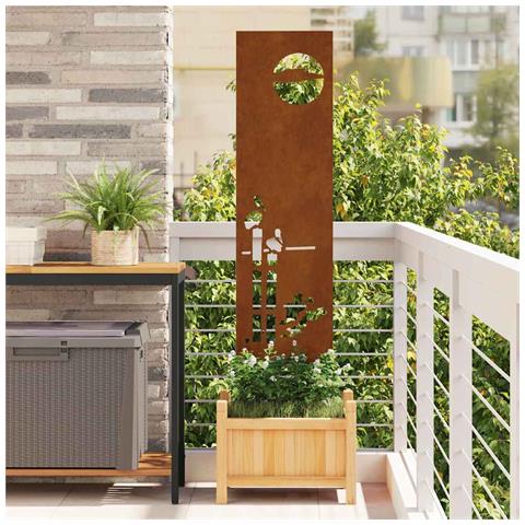 Pannello Decorativo da Giardino Altro Ruggine 32 x 140 cm - Foto 2