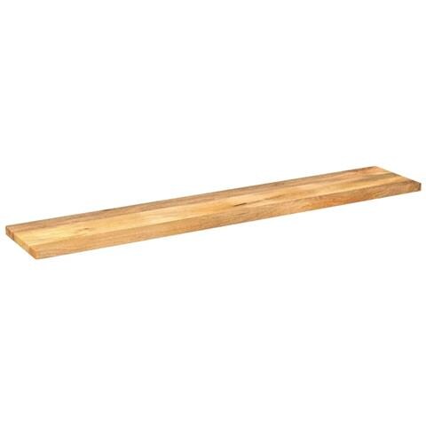 Piano per Tavolo 140x30x2,5cm Rettangolare Legno Massello Mango - Foto 2