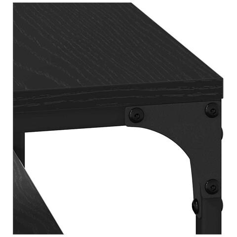 Tavolino da salotto Rovere nero 80 x 50 x 40 cm - Foto 9