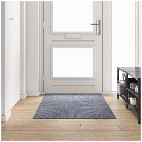 Runner in Moquette Grigio chiaro 100 x 100 cm Tessuto - Foto 2