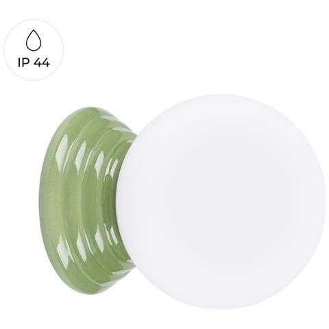 Lampada A Parete Zori Verde Ip44 Sl. 1894 - Minimalist Lampada Da Parete Verde Oliva 12x12x16 Cm - Foto 1