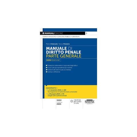 Pietro Emanuele - Manuale di diritto penale. Parte generale - Foto 1