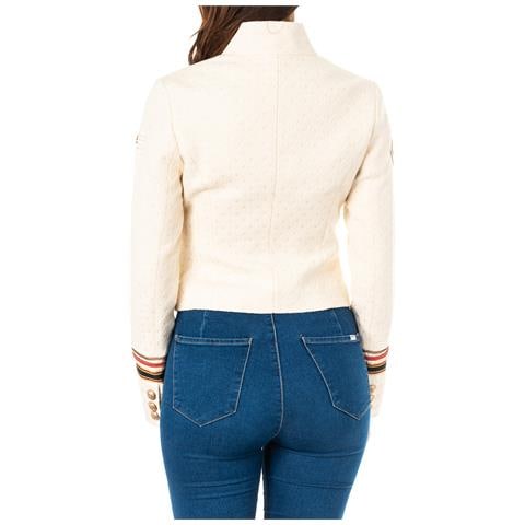 Giacca Da Donna A Maniche Lunghe A Collo Alto Con Chiusura Con Gancetti Lwjg30 - Foto 3