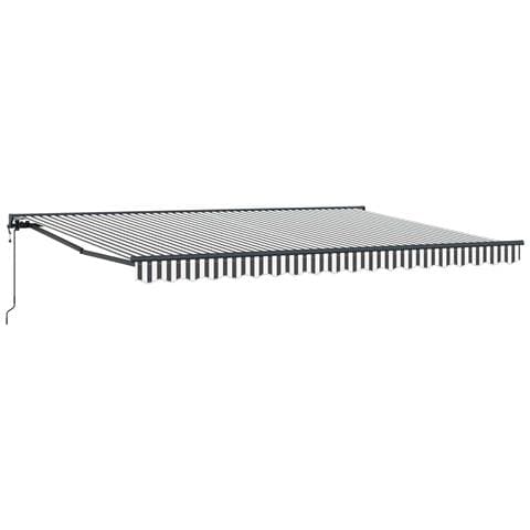 Tenda Retrattile Antracite e Bianco 450 × 300 cm - Foto 1