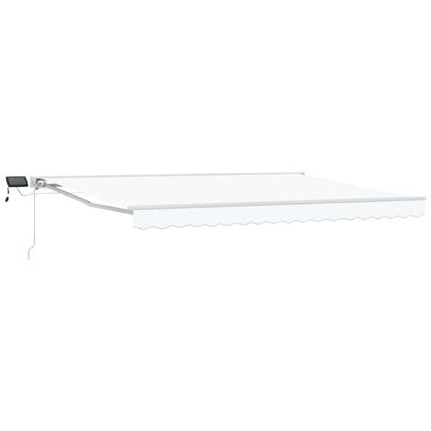 Cornice per Tenda Manuale con LED Bianco 4 × 3,5 m - Foto 1