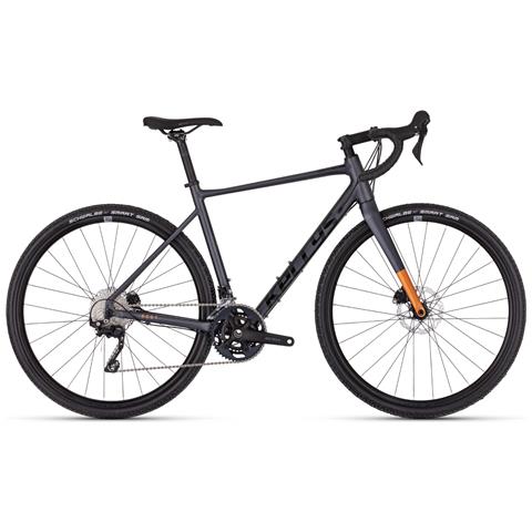 Bici Gravel Uomo Ibrido Soot X50 Bicicletta In Alluminio Forcella In Carbonio Gruppo Cambio Shimano Grx Rx400 - L Grigio Scuro - Foto 1