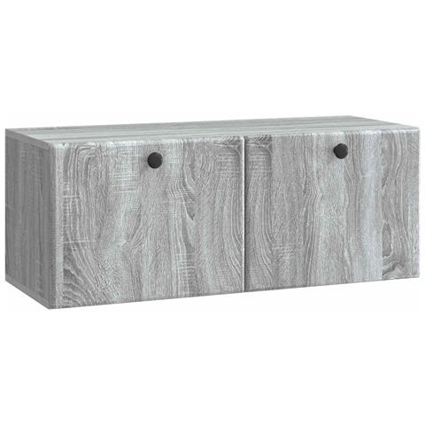 Mobile Porta TV da Muro 78,5 x 31 x 30 cm Sonoma grigio - Foto 1