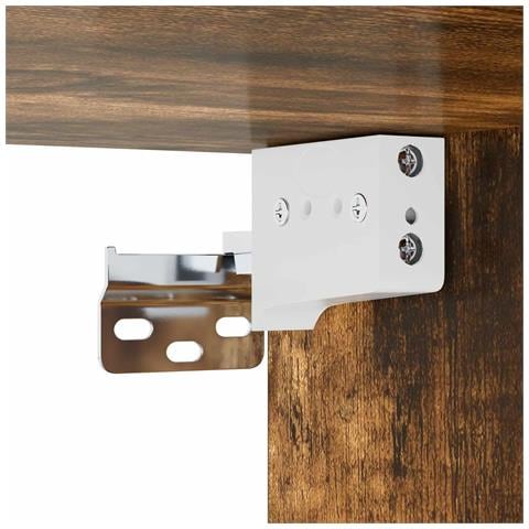 Mobile TV da Parete A parete Rovere Fumo 220 x 28 x 21 cm - Foto 9