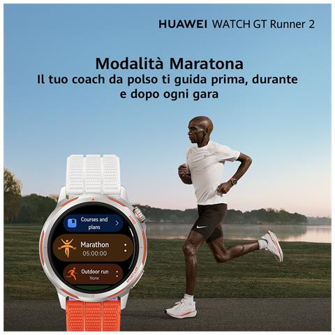 WATCH GT Runner 2 Smartwatch Blue, Autonomia fino a 14 Giorni, Modalità Maratona, Monitoraggio della Salute, HRV, ECG, SpO2, Monitoraggio del Sonno, GPS, Pagamenti NFC, iOS e Android - Foto 12