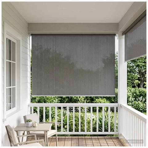 Tenda a Rullo Esterno Blocco UV 90% Grigio Chiaro 220 x 230 cm - Foto 2