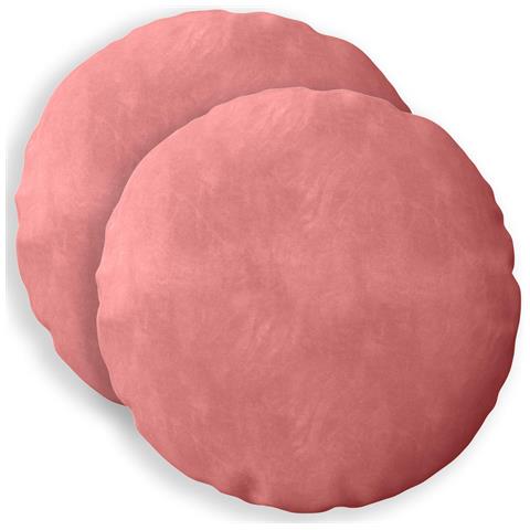 Cuscino con cuscino HEERLEN 2 pz Rosa Velluto - Foto 1