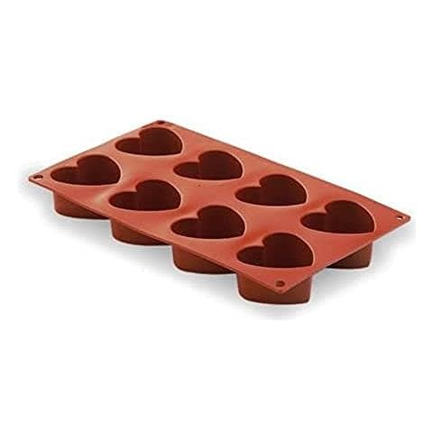 Stampo in silicone a forma di cuore con 8 cavità - Foto 1