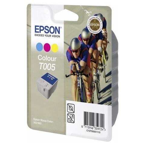 C13T00501110 Cartuccia Ink Originale Ciano Magenta Gialla Stylus Colour 900/980 Capacità 570 Pagine - Foto 6