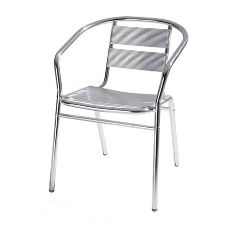 Sedia Tubo Di Alluminio, 54x59xh. 74 Cm - Foto 2