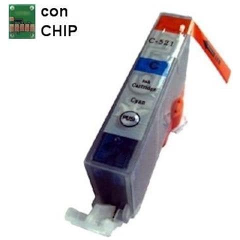 Cartuccia Compatibile Canon Cli-521 Ciano Con Chip - Foto 2