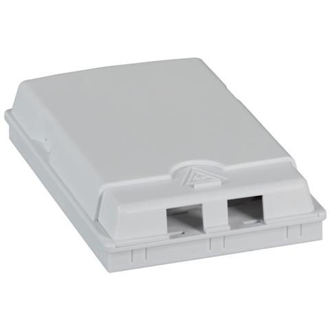 I-CASE FTTH2 - Scatola di connessione indoor FTTH per 2 fibre, 2 adattatori, IP20 - Foto 1