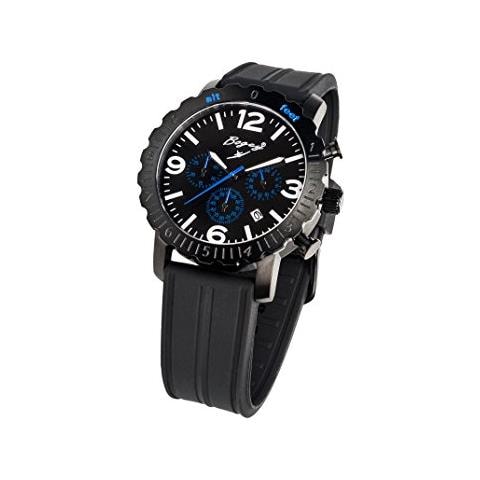 Orologio Cronografo Quarzo Uomo con Cinturino in Gomma BSFS003BLBK - Foto 4