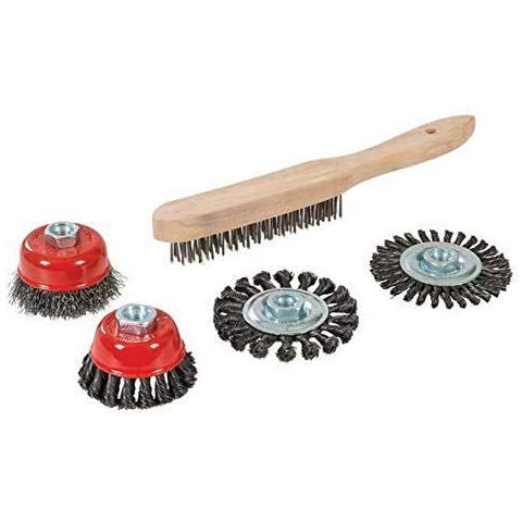 Set 5 Spazzole Metalliche E Spazzole A Tazza A Filo Ritorto - Foto 2