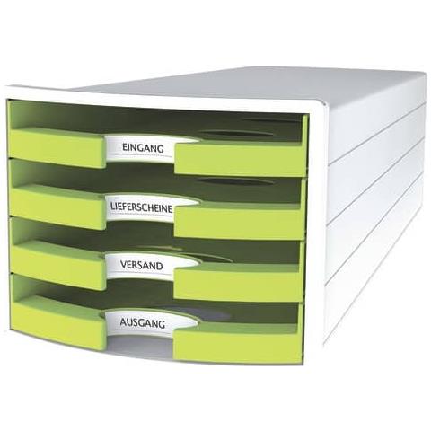 Cassettiera Impuls 294x368x235 Mm Con 4 Cassetti Aperti In Polistirolo Limone - 1013-50 - Foto 1