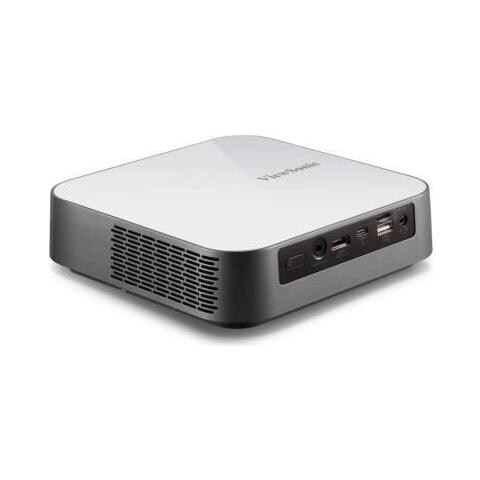 M2e - Videoproiettore Led Portatile Full Hd (1920x1080) - 2x3w - Led 1000 Lumen - Bluetooth, Wi-fi, Usb - Grigio - Foto 2