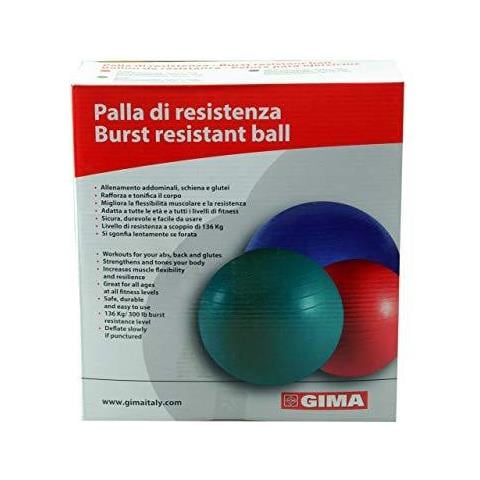 Palla Resistenza Palla Riabilitazione Allenamenti Dinamici Yoga Pilates Sedia Da Ufficio Colore Rosso Diametro 55 Cm Livello Di Resistenza 136 Kg. - Foto 3