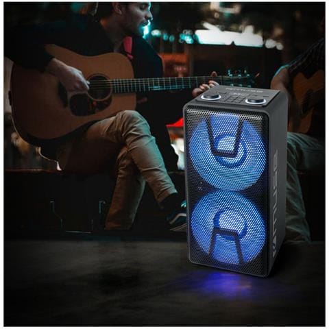 M-1805 Dj Party Speak Portatile Bt Fm 150w Con Led - Foto 9