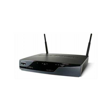 Cisco 877, ADSL, T1.413 ANSI, G. 992.1 ITU G. DMT, G. 992.3 ITU G. hs, G. 992.3, G. 992.5, IEEE 802.3, IEEE 802.3u, 20 utente (i) , IPv6, BGP, EIGRP - Foto 2