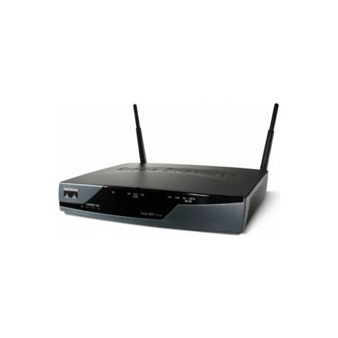Cisco 877, ADSL, T1.413 ANSI, G. 992.1 ITU G. DMT, G. 992.3 ITU G. hs, G. 992.3, G. 992.5, IEEE 802.3, IEEE 802.3u, 20 utente (i) , IPv6, BGP, EIGRP - Foto 1