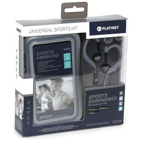 PM1070GR, 3.5 mm (1/8") , Intraurale, 20 - 20000 Hz, Grigio, Stereofonico, Aggancio - Foto 1