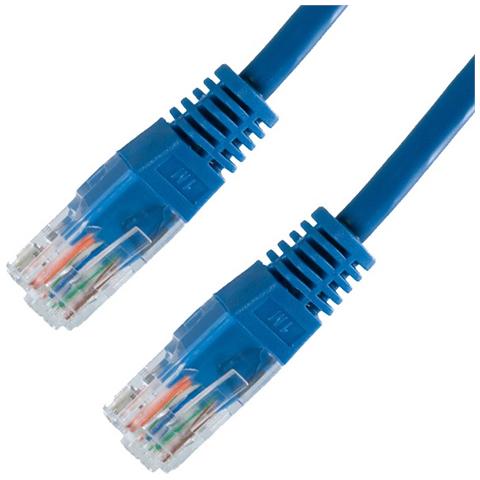 10.20.0401-BL, RJ-45, RJ-45, Maschio / maschio, Cat6e, U / UTP (UTP) , Blu - Foto 1