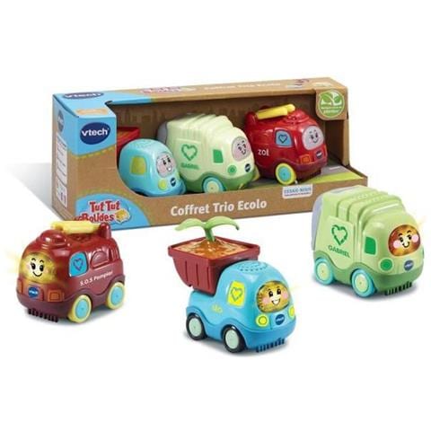 Tut Tut Bolides - Ecolo Trio Box - Vigile Del Fuoco + Camion Della Spazzatura + Camioncino - Foto 1