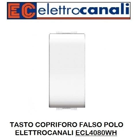 Tasto Copriforo Falso Polo Bianco 1 Modulo Ecl4080wh - Foto 1