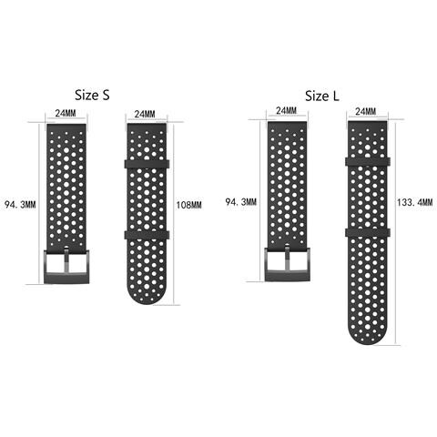 Bracciale Suunto 7/9/9baro/d5/spartan/fossil Nate/q In Silicone Nero  S - Foto 12