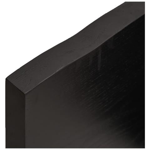 Piano Tavolo Marrone 160x50x (2-4) cm Rovere Massello Trattato - Foto 2