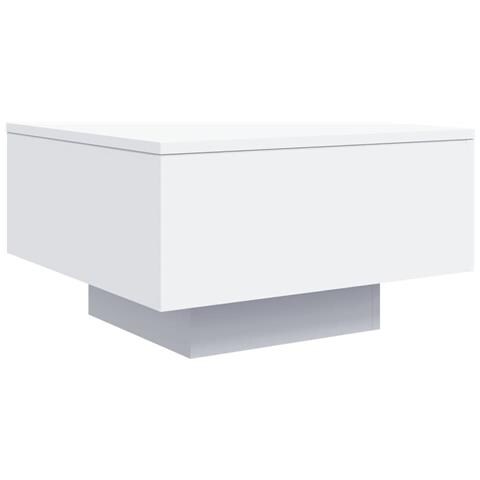 Tavolino Da Soggiorno Con Luci Led Bianco 55x55x31 Cm - Foto 3