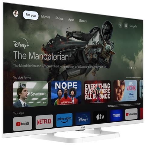 TV LED HD 2K 32"Smart Tv Ethernet + WiFi Ready Google TV Colore Bianco - Foto 3