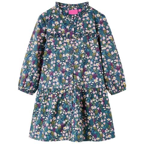 Abito Da Bambina A Maniche Lunghe Blu Scuro 128 - Foto 1