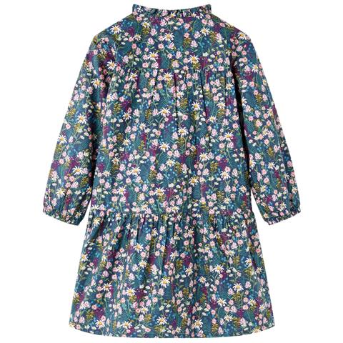 Abito Da Bambina A Maniche Lunghe Blu Scuro 128 - Foto 2