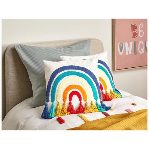 Cuscino Decorativo Dorstenia Cotone 45 X 45 Cm Ricamato Multicolore - Foto 1