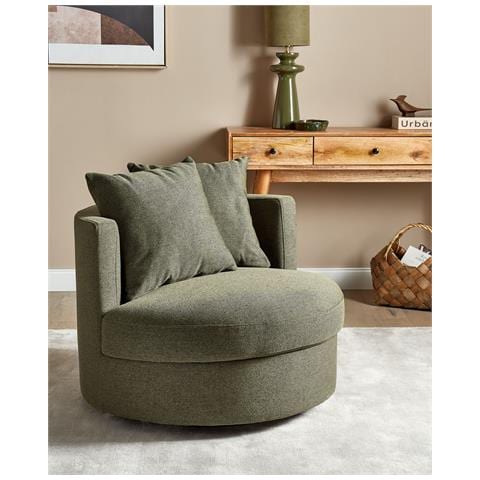 Poltrona Tessuto Verde Dalby - Foto 1