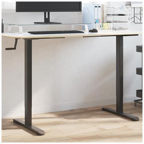 Telaio Scrivania In Piedi Nero (94-135) x60x (70-114) cm Acciaio - Foto 1