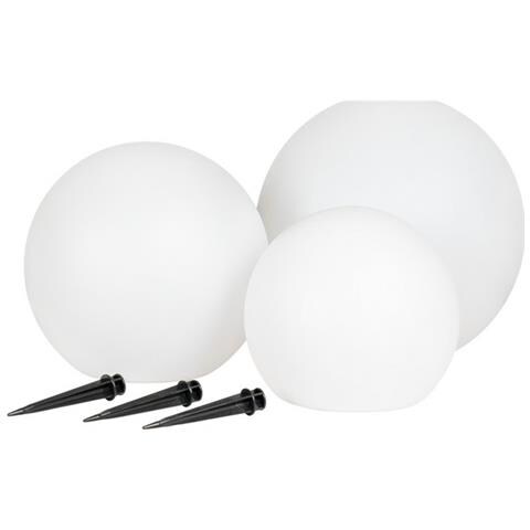 Lampada Da Esterno Lifton - Bianco - Plastica - 30x30x30 Cm - Foto 2